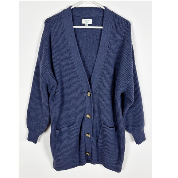 Aerie Cardigan Sweater Size XS Oversized Chunky Knit Button Front Cozy - Picture 1 of 7